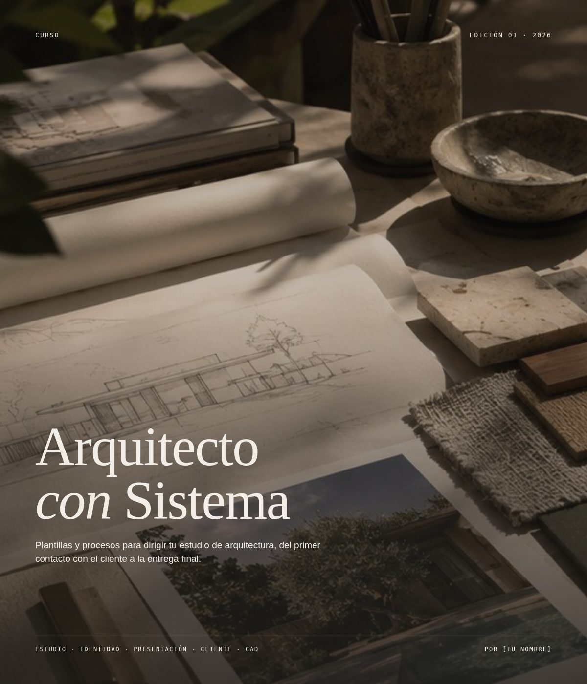 Portada del curso Arquitecto con Sistema