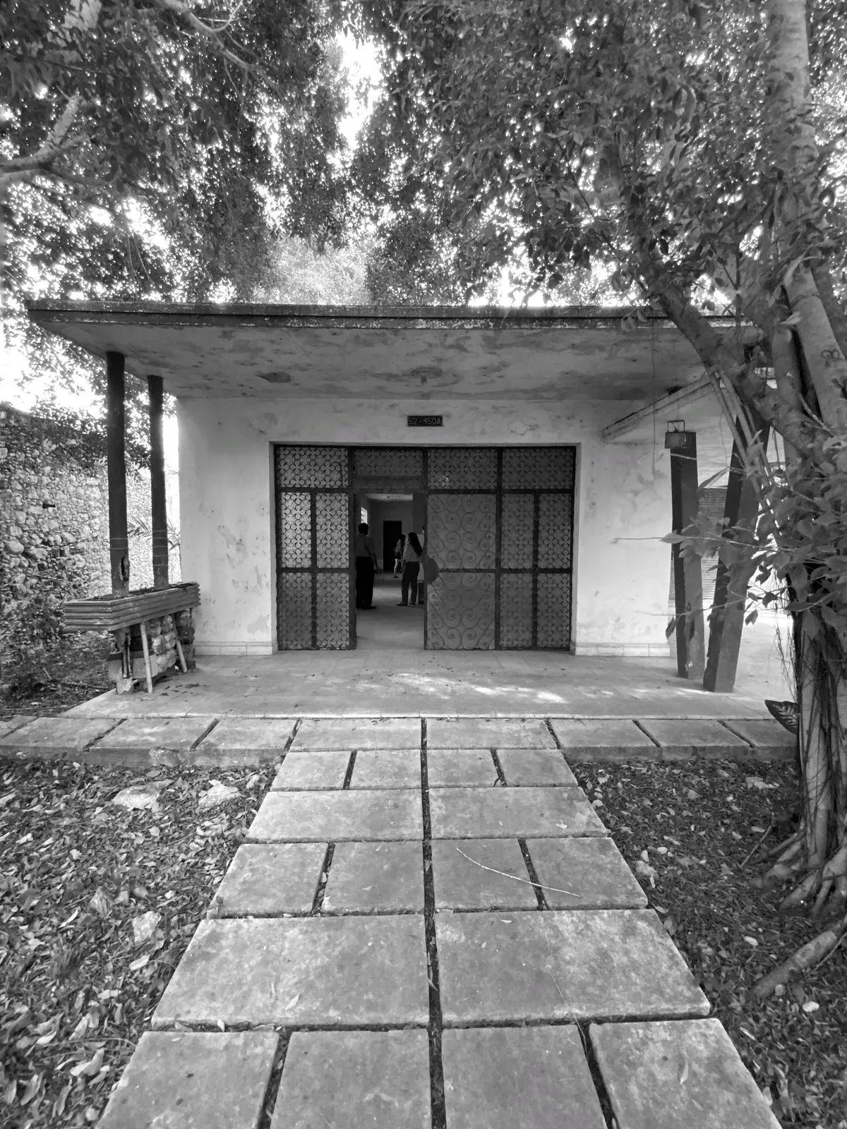 Entrance porch before renovation